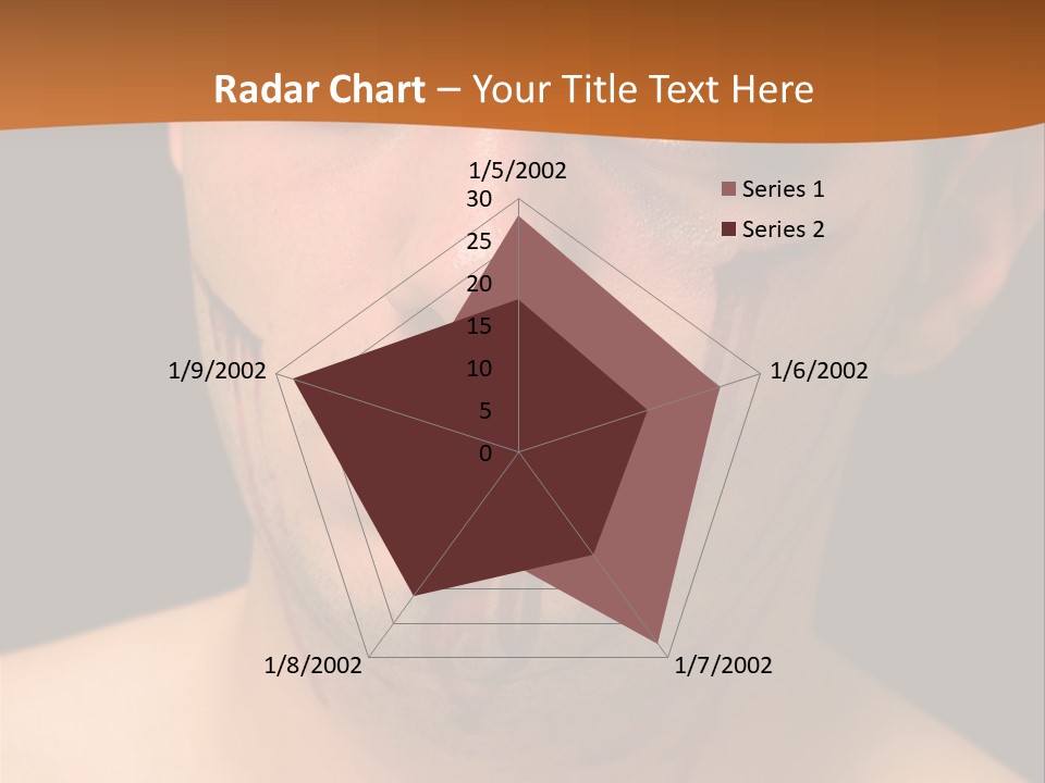 A Man With Blood All Over His Face PowerPoint Template