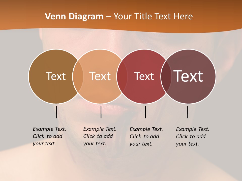 A Man With Blood All Over His Face PowerPoint Template