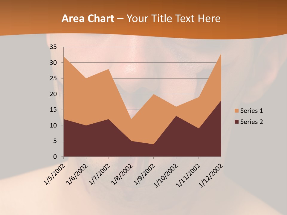 A Man With Blood All Over His Face PowerPoint Template