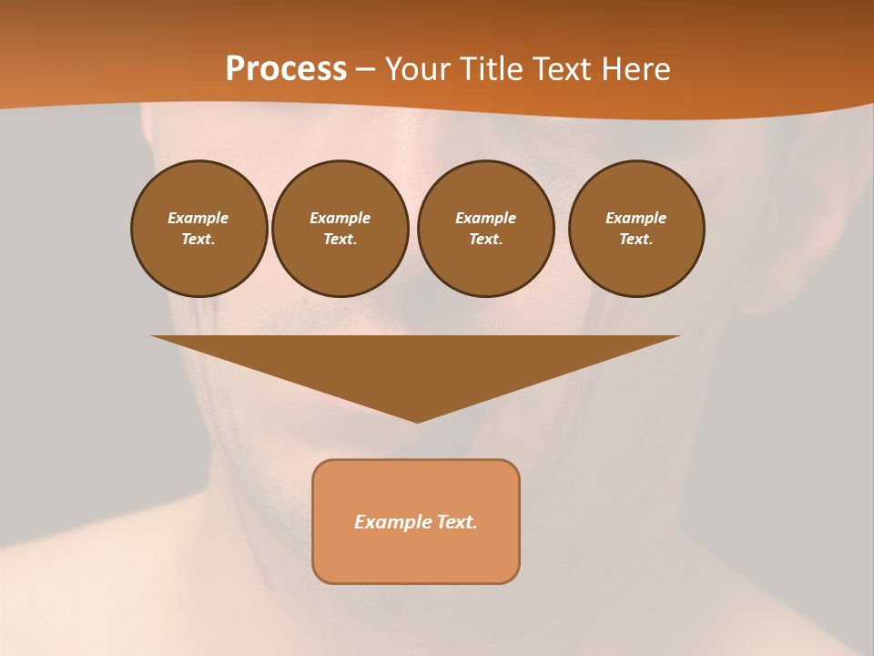 A Man With Blood All Over His Face PowerPoint Template