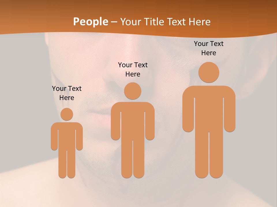 A Man With Blood All Over His Face PowerPoint Template