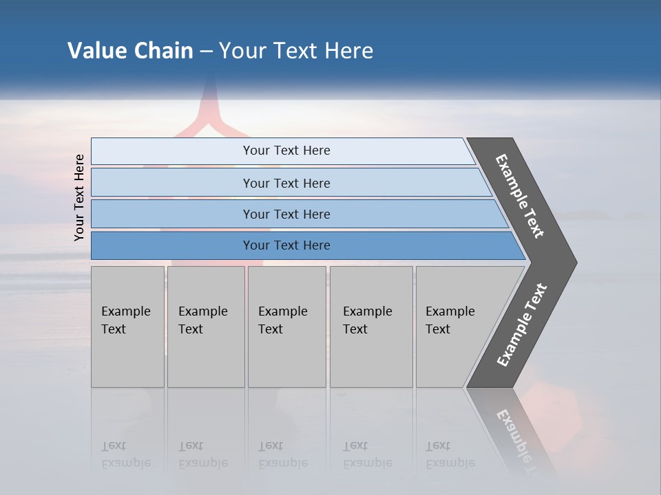 A Woman Doing Yoga On The Beach At Sunset PowerPoint Template