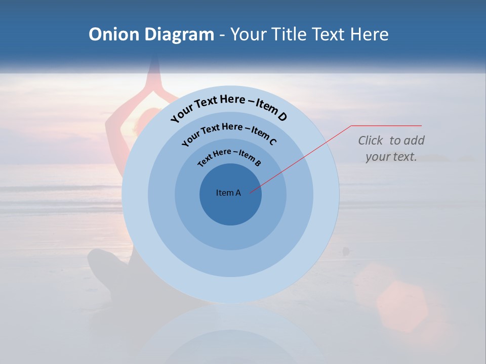 A Woman Doing Yoga On The Beach At Sunset PowerPoint Template