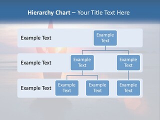 A Woman Doing Yoga On The Beach At Sunset PowerPoint Template