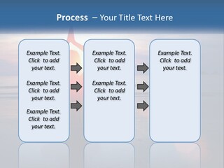 A Woman Doing Yoga On The Beach At Sunset PowerPoint Template