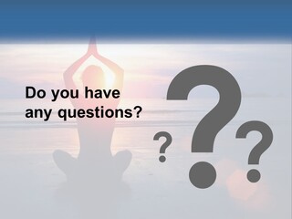 A Woman Doing Yoga On The Beach At Sunset PowerPoint Template