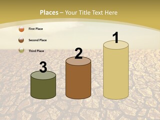 A Desert Area With A Sky And Clouds In The Background PowerPoint Template