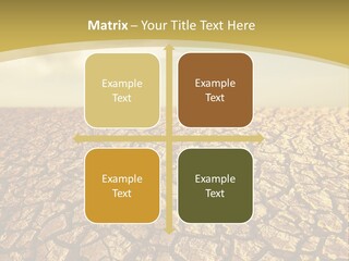 A Desert Area With A Sky And Clouds In The Background PowerPoint Template