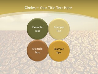 A Desert Area With A Sky And Clouds In The Background PowerPoint Template