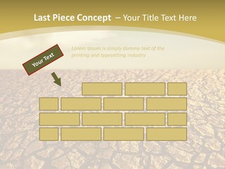 A Desert Area With A Sky And Clouds In The Background PowerPoint Template