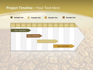 A Desert Area With A Sky And Clouds In The Background PowerPoint Template
