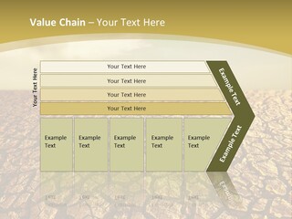 A Desert Area With A Sky And Clouds In The Background PowerPoint Template
