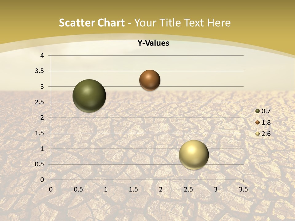 A Desert Area With A Sky And Clouds In The Background PowerPoint Template