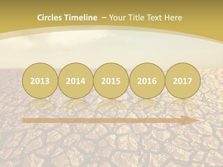 A Desert Area With A Sky And Clouds In The Background PowerPoint Template