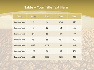 A Desert Area With A Sky And Clouds In The Background PowerPoint Template