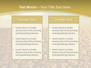A Desert Area With A Sky And Clouds In The Background PowerPoint Template