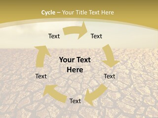 A Desert Area With A Sky And Clouds In The Background PowerPoint Template