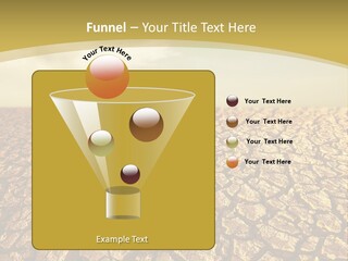 A Desert Area With A Sky And Clouds In The Background PowerPoint Template