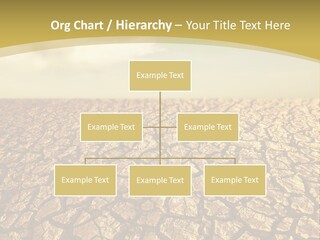 A Desert Area With A Sky And Clouds In The Background PowerPoint Template