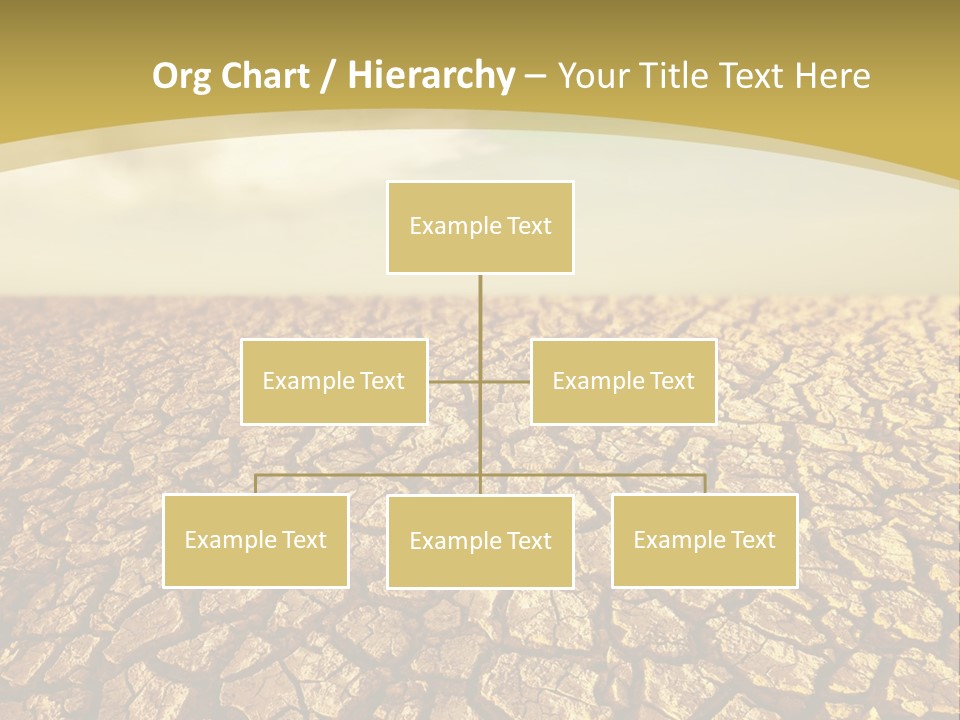 A Desert Area With A Sky And Clouds In The Background PowerPoint Template