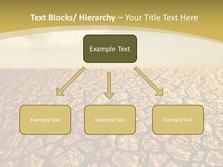A Desert Area With A Sky And Clouds In The Background PowerPoint Template