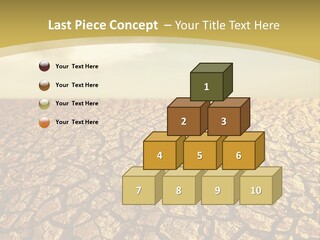 A Desert Area With A Sky And Clouds In The Background PowerPoint Template