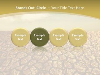 A Desert Area With A Sky And Clouds In The Background PowerPoint Template