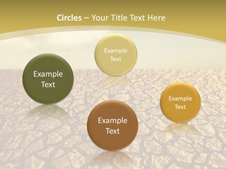 A Desert Area With A Sky And Clouds In The Background PowerPoint Template