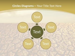 A Desert Area With A Sky And Clouds In The Background PowerPoint Template