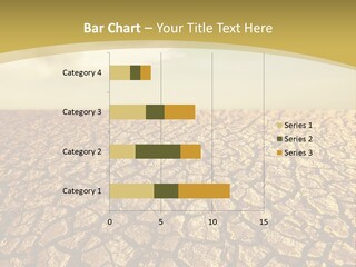 A Desert Area With A Sky And Clouds In The Background PowerPoint Template
