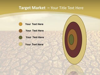 A Desert Area With A Sky And Clouds In The Background PowerPoint Template