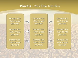 A Desert Area With A Sky And Clouds In The Background PowerPoint Template