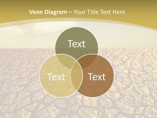 A Desert Area With A Sky And Clouds In The Background PowerPoint Template