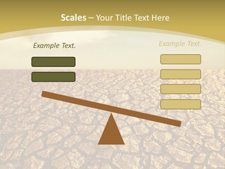 A Desert Area With A Sky And Clouds In The Background PowerPoint Template