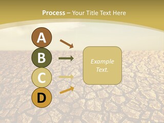 A Desert Area With A Sky And Clouds In The Background PowerPoint Template