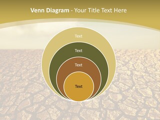 A Desert Area With A Sky And Clouds In The Background PowerPoint Template