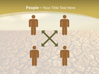 A Desert Area With A Sky And Clouds In The Background PowerPoint Template