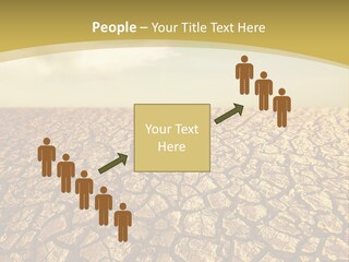 A Desert Area With A Sky And Clouds In The Background PowerPoint Template