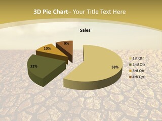 A Desert Area With A Sky And Clouds In The Background PowerPoint Template