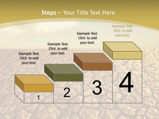 A Desert Area With A Sky And Clouds In The Background PowerPoint Template