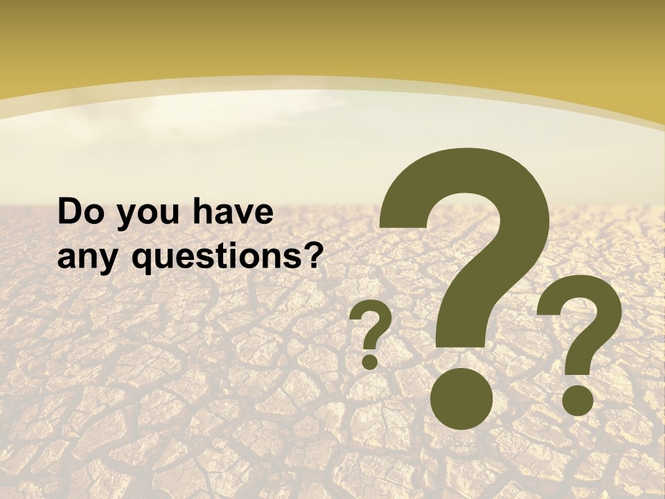 A Desert Area With A Sky And Clouds In The Background PowerPoint Template