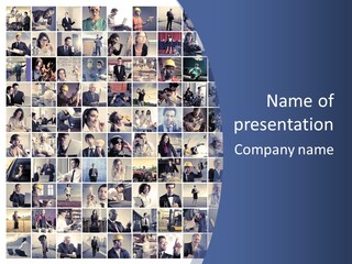 A Collage Of Photos With The Words Name Of Presentation Company Name PowerPoint Template
