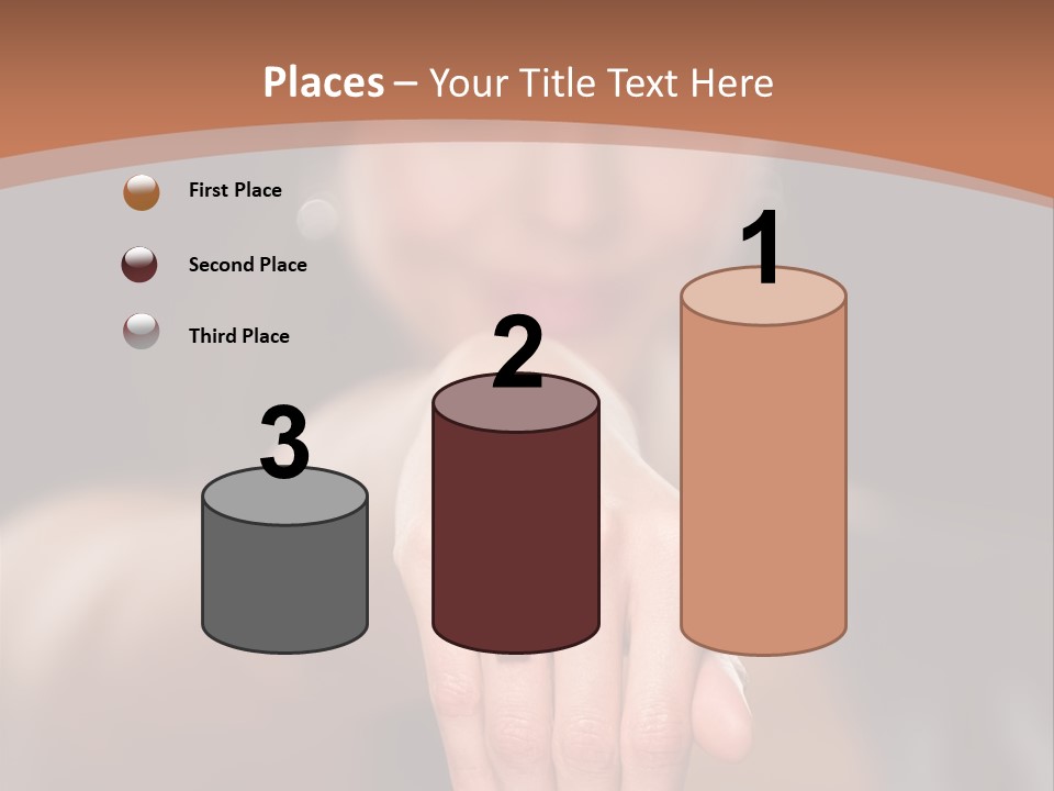 A Woman Pointing Her Finger Towards The Camera PowerPoint Template