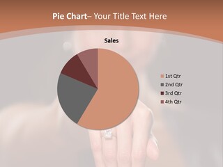 A Woman Pointing Her Finger Towards The Camera PowerPoint Template