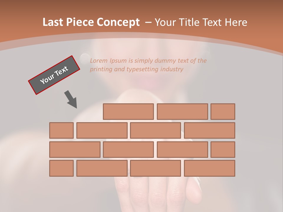 A Woman Pointing Her Finger Towards The Camera PowerPoint Template