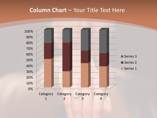 A Woman Pointing Her Finger Towards The Camera PowerPoint Template