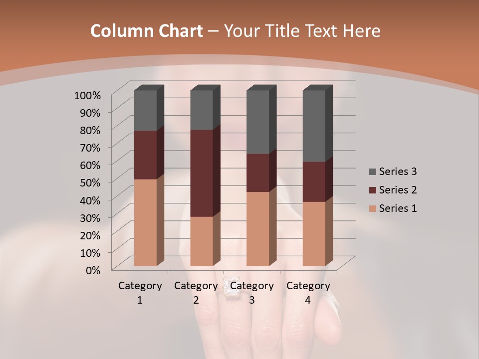 A Woman Pointing Her Finger Towards The Camera PowerPoint Template