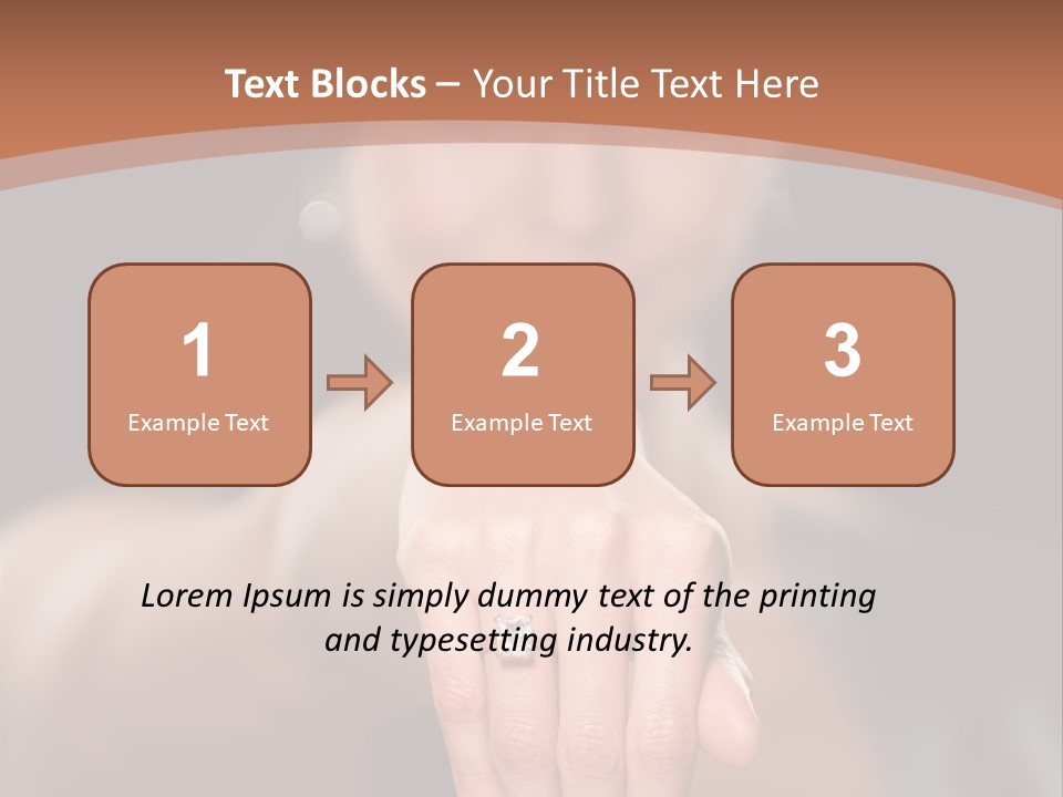 A Woman Pointing Her Finger Towards The Camera PowerPoint Template