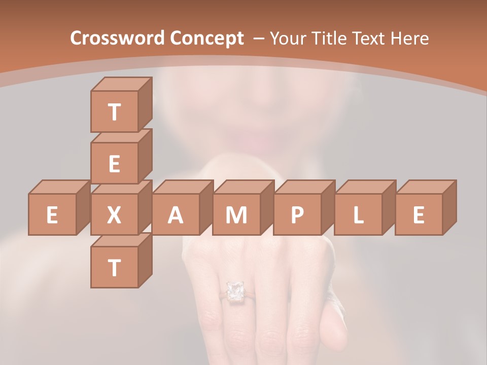 A Woman Pointing Her Finger Towards The Camera PowerPoint Template