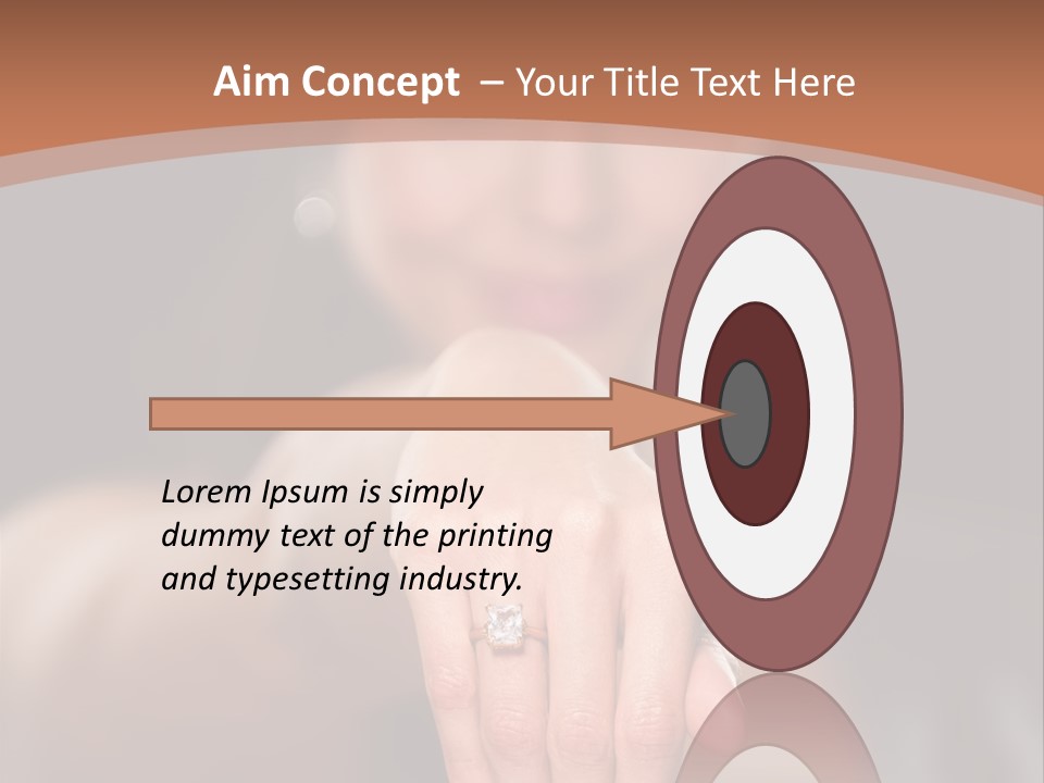 A Woman Pointing Her Finger Towards The Camera PowerPoint Template